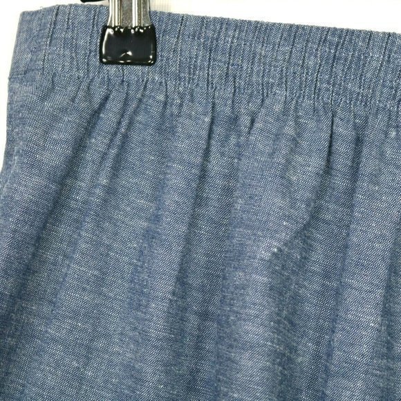 Alfred‎ Dunner St Augustine Capri Pants Blue Chambray Linen Pull On 16 - Picture 11 of 11